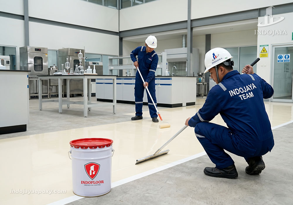Jasa Epoxy Lantai Laboratorium by Indojaya