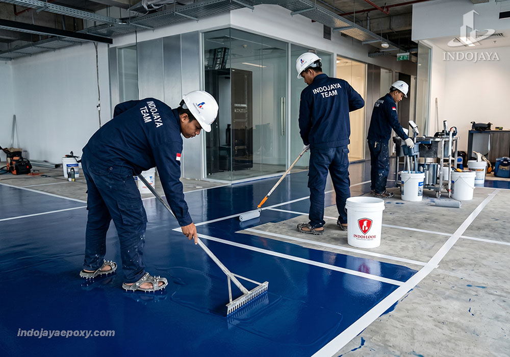 Pengecatan Jasa Epoxy Lantai Kantor by Indojaya