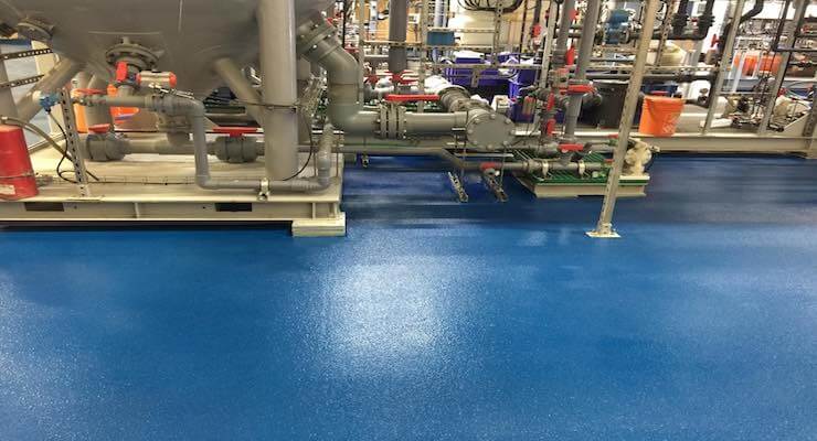 Water Treatment Plant epoxy floor
