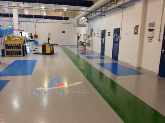 kontraktor epoxy lantai pabrik forzen food