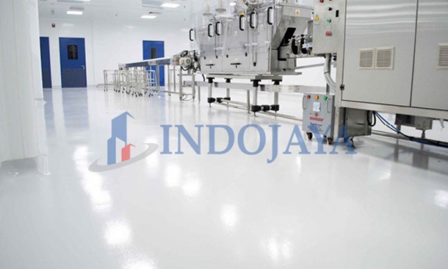 jasa cat epoxy lantai gudang obat sumedang
