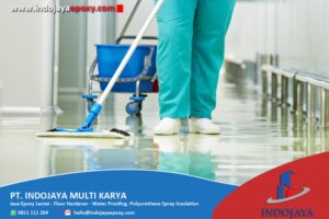 Membersihkan Lantai Epoxy