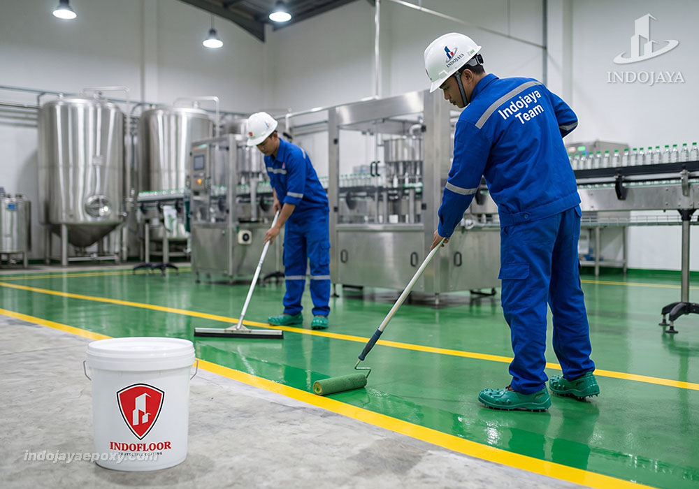 Jasa Epoxy Lantai Pabrik by Indojaya