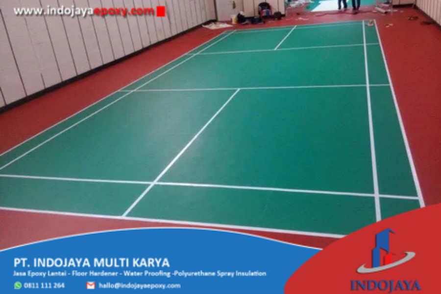 Jasa Cat Epoxy Lapangan Bulutangkis Outdoor