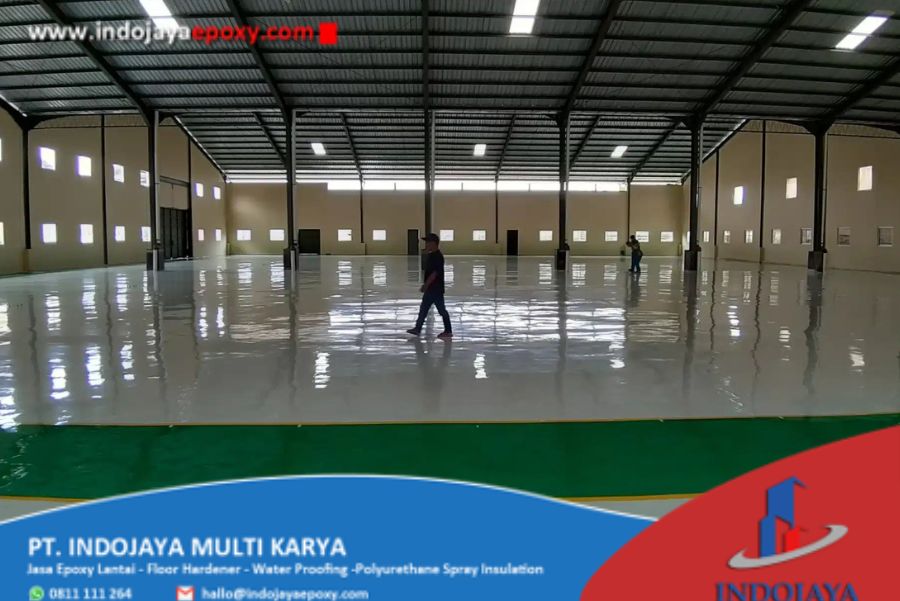 Lantai epoxy pabrik paku Surabaya