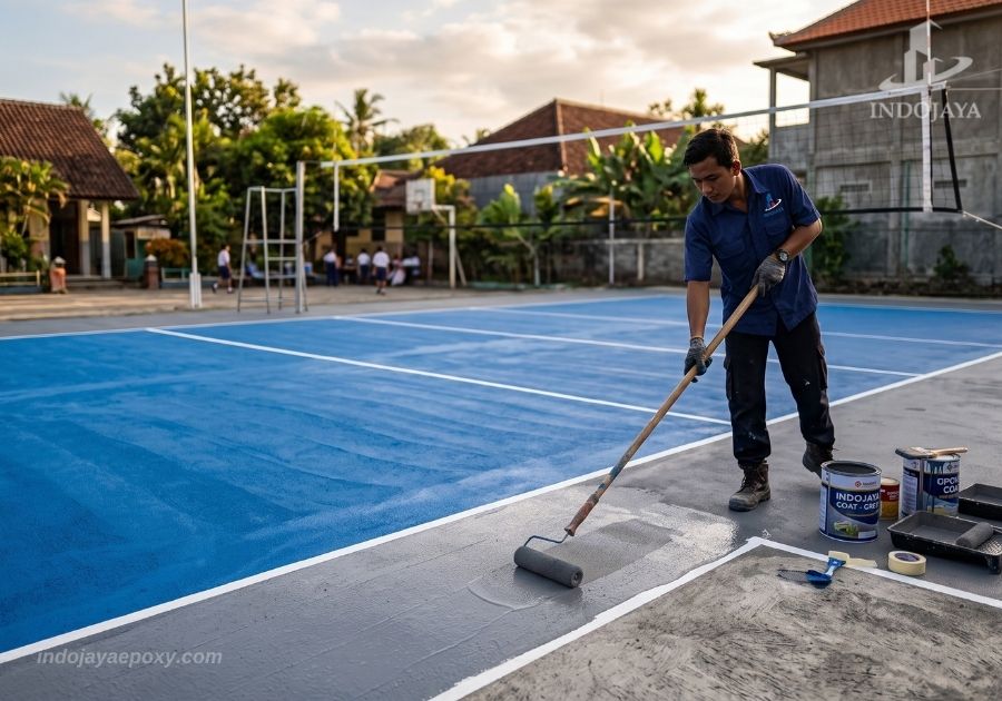 Merk Cat Lapangan Volly