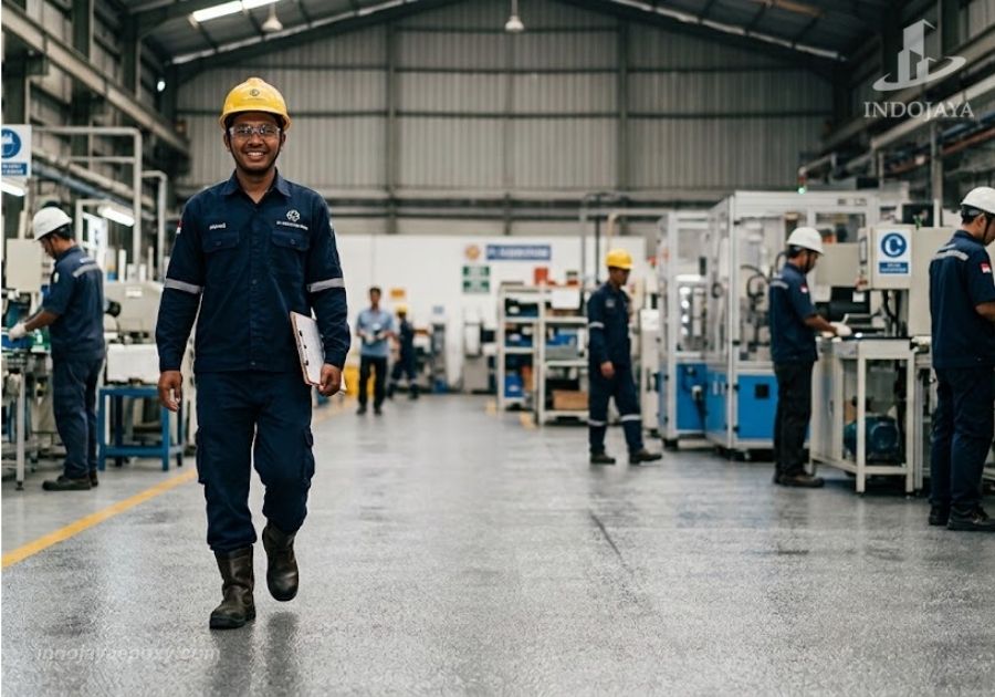 Epoxy Lantai Anti Slip: Solusi Lantai Aman untuk Pabrik dan Area Industri
