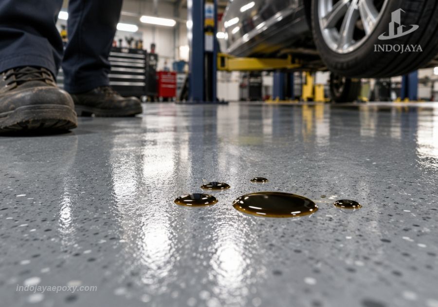 Epoxy Lantai Bengkel Tahan Oli